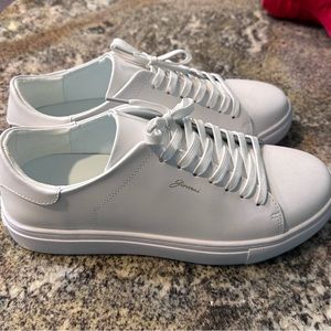 Giovvani Milan Lorenzo Men’s white leather shoes- New